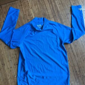 UVSkinz- Bright Blue Long Sleeve Swim Top- YOUTH SIZE 14- unisex